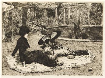 JAMES JACQUES TISSOT Sur lHerbe.